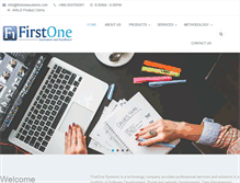 Tablet Screenshot of firstonesystems.com